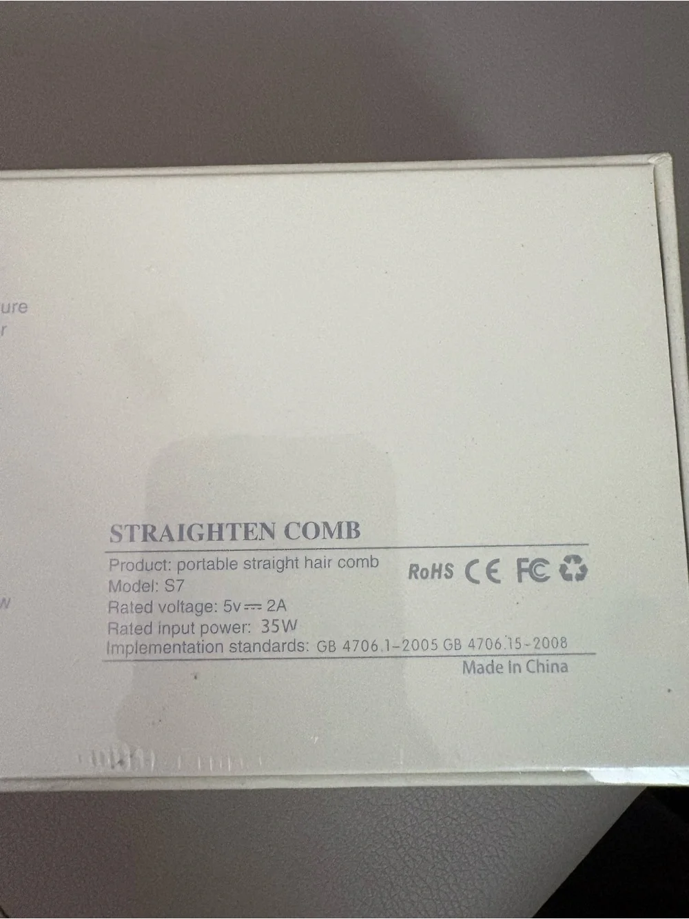 Straightening Hair Comb